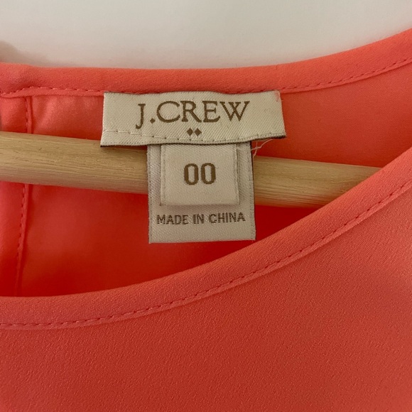 J. Crew Cap Sleeve Eyelet Short Sleeve Blouse, Coral, Size 00/XS - Picture 5 of 6